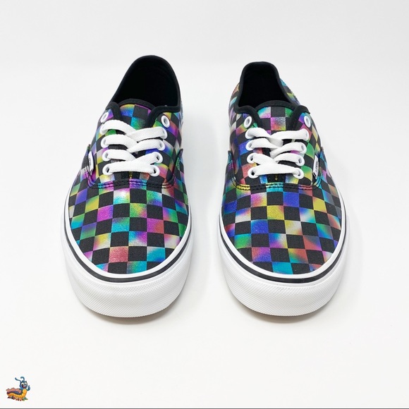 Vans Authentic Iridescent Checkerboard Shoes - Picture 4 of 11